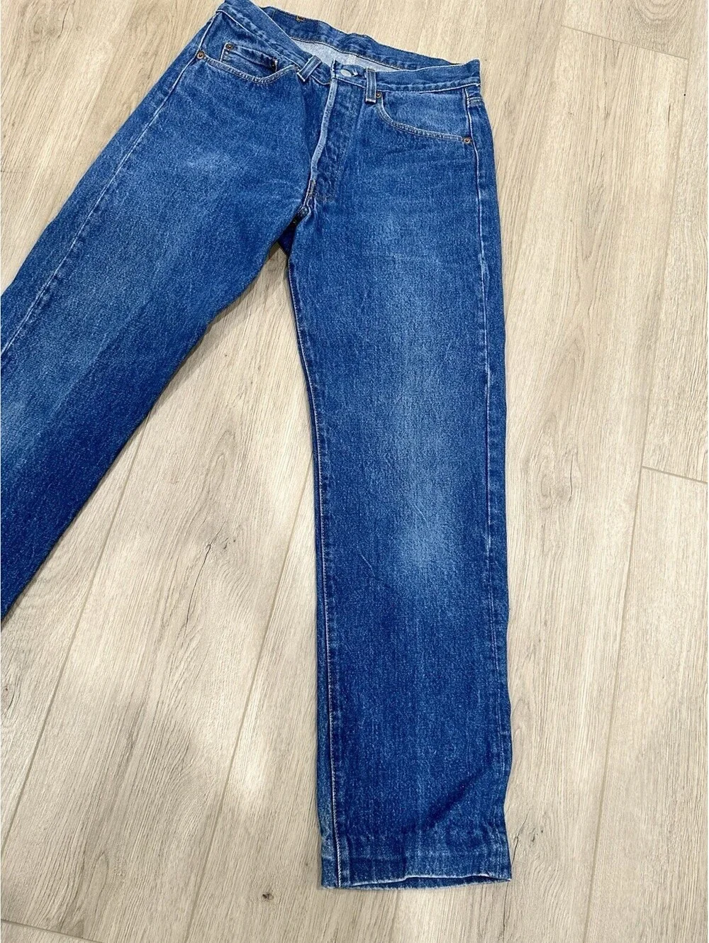 VTG Levis 501 0115 Jeans Mens 29x30 Blue Regular Straight Button Fly 80s